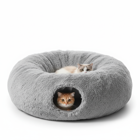 2 In 1 Round Tunnel Cat Beds